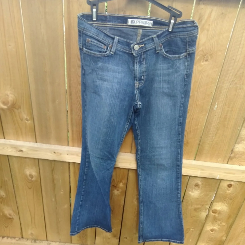 Express fit & flair jeans (10 regular)